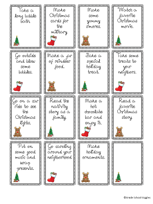 Kids Advent Activity Calendar Cards 2