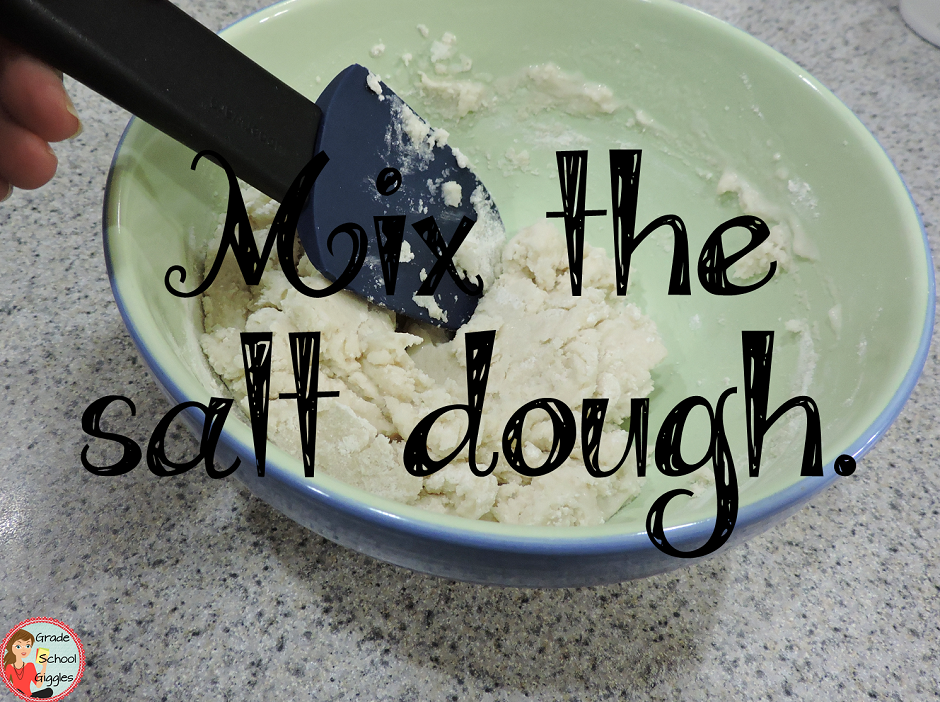 Mix the salt dough