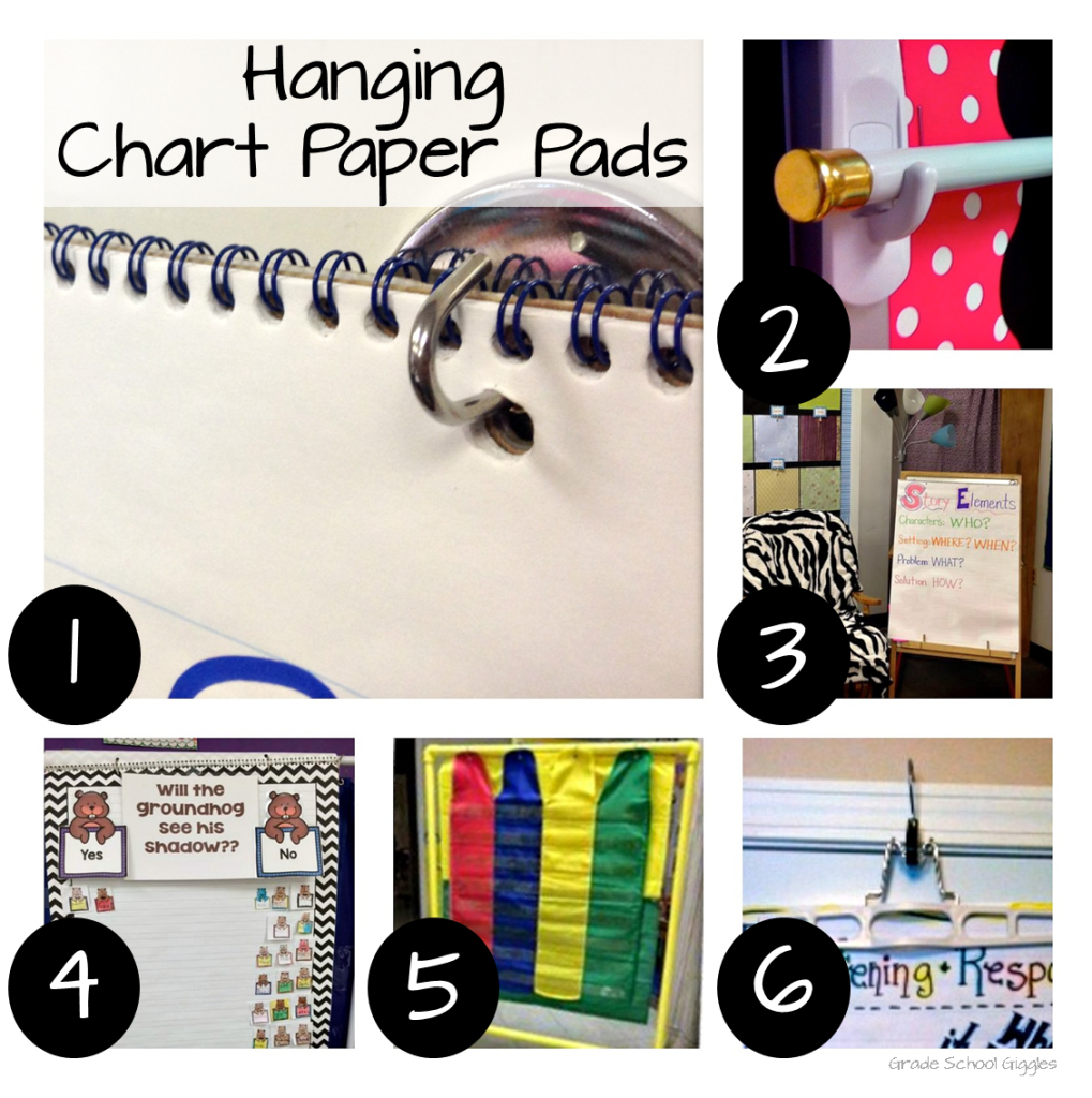 How to Hang Pads of Chart