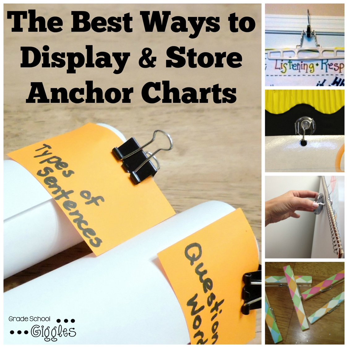 Mastering Anchor Charts: Displaying and Storing Anchor Charts - Grade  School Giggles