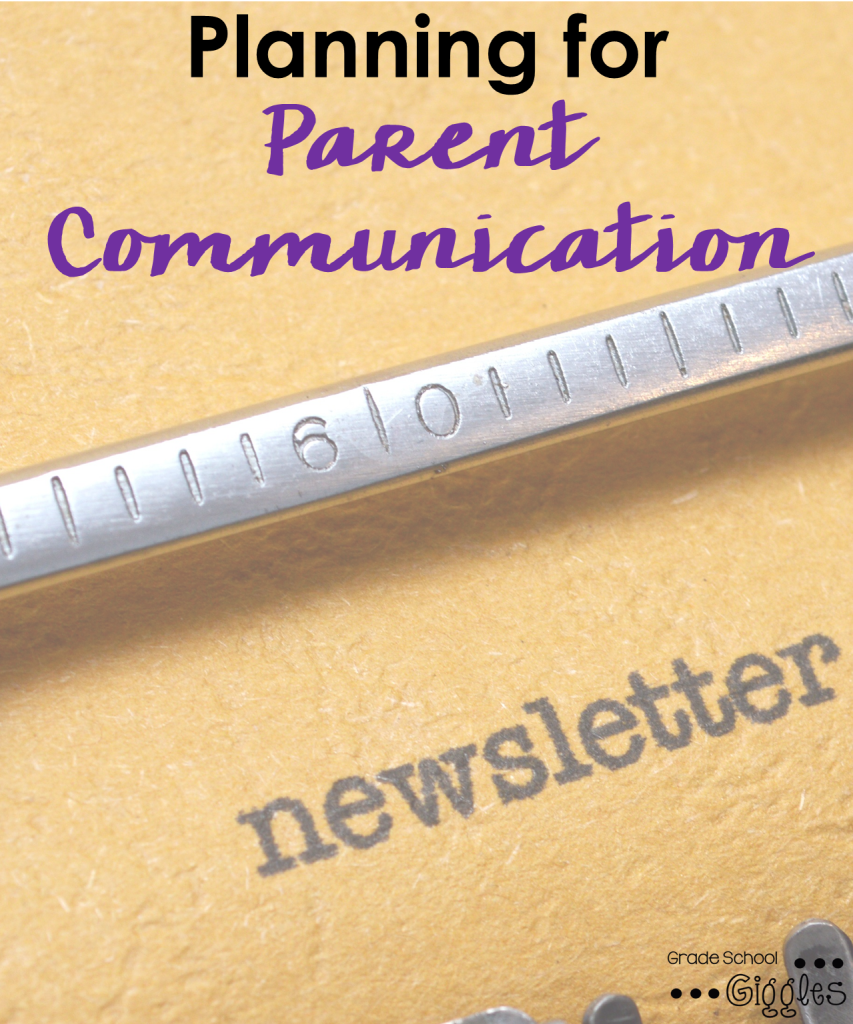 Planning for Parent Communication - Get a free parent contact log and tips for starting the year off with positive communication. 