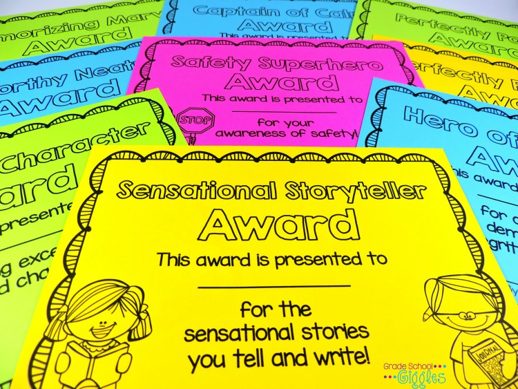 With nearly 100 different awards, you're sure to find the perfect award to reward each of your students for their unique gifts. These awards are ready to go. Simply pick the awards, print the certificates, and fill in the names and dates. Your classroom awards will be done in no time at all. 