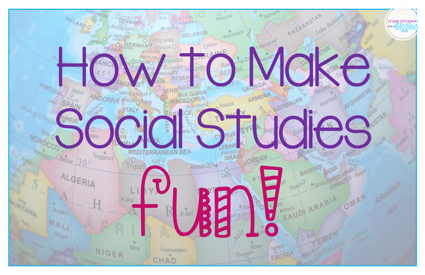 Sometimes it’s hard to figure out how to make elementary social studies lessons interesting, fun, and hand-on. It doesn’t have to be. There are actually tons of ways you can incorporate exciting projects, activities, games, and centers to make it engaging. Check out these ideas before doing your lesson plans for your next geography or history unit.