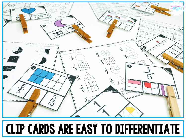 You've probably heard of task cards, but have you heard of clip cards? They're a great classroom tool. Clip cards are awesome for teaching tons of skills like numbers, shapes, math, phonics, and more. Grab some clothespins and get started using them in your classroom with a free set of clip cards using the ideas from this post. Pair them with recording sheets or worksheets. Or, just use the cards for some fun learning activities. #ClipCards