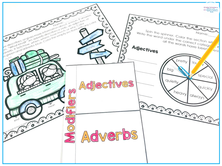 Adjectives worksheets