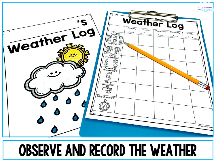 I love teaching science with hands-on activities because reading about science isn't the same as doing it. Some of my favorite projects and experiments for a second or third-grade weather unit include creating a cloud in a bottle, demonstrating the water cycle in a bag, and keeping a weather log. The free weather activities in this blog post are fun for kids. Plus, you'll find printables for teaching about weather tools, instruments, symbols, and vocabulary. 2nd, 3rd, 4th #weatheractivities