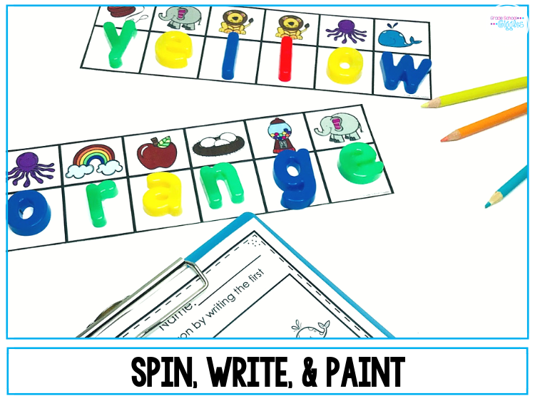 Colors and color words are important skills for kindergarten students to master. Learning to read and write color words helps young students develop independence reading directions and writing simple sentences. This blog post has fun ideas for teaching colors and color words. Plus, there are free printable color word crowns. There are also links to center activities, worksheets, and other resources. #Teach #Colors #Kindergarten #ColorWords