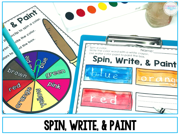 Colors and color words are important skills for kindergarten students to master. Learning to read and write color words helps young students develop independence reading directions and writing simple sentences. This blog post has fun ideas for teaching colors and color words. Plus, there are free printable color word crowns. There are also links to center activities, worksheets, and other resources. #Teach #Colors #Kindergarten #ColorWords