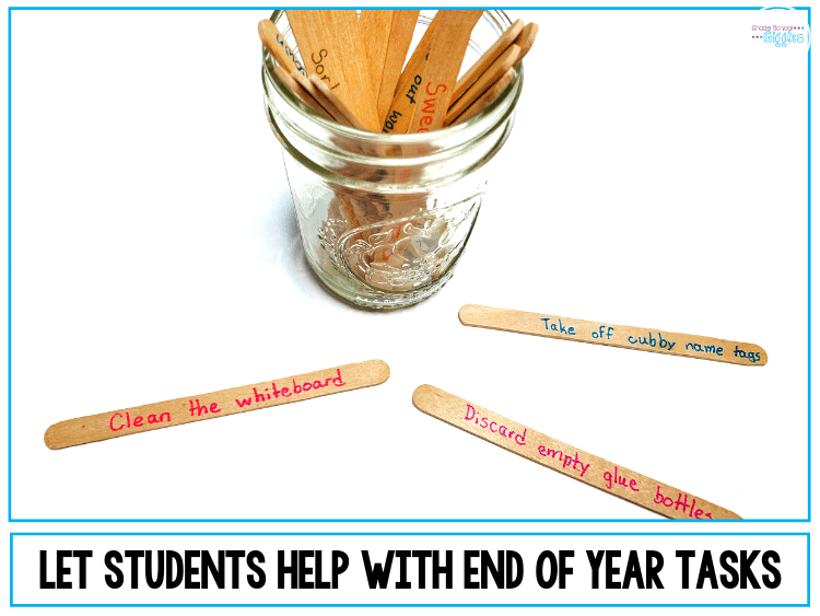 If you're a teacher, you know that the end of the year is often chaotic. This blog post is all about tips for making it your best end of year season yet. The post shares ideas for keeping your class busy and engaged. You'll also find classroom printables like a memory book, editable awards, and free worksheets. Plus, there are tips for getting your students involved in the classroom organization and cleaning tasks that need to be done before the year's done. #EndOfYear #TeacherTips #Teaching