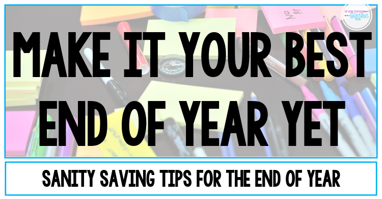 If you're a teacher, you know that the end of the year is often chaotic. This blog post is all about tips for making it your best end of year season yet. The post shares ideas for keeping your class busy and engaged. You'll also find classroom printables like a memory book, editable awards, and free worksheets. Plus, there are tips for getting your students involved in the classroom organization and cleaning tasks that need to be done before the year's done. #EndOfYear #TeacherTips #Teaching