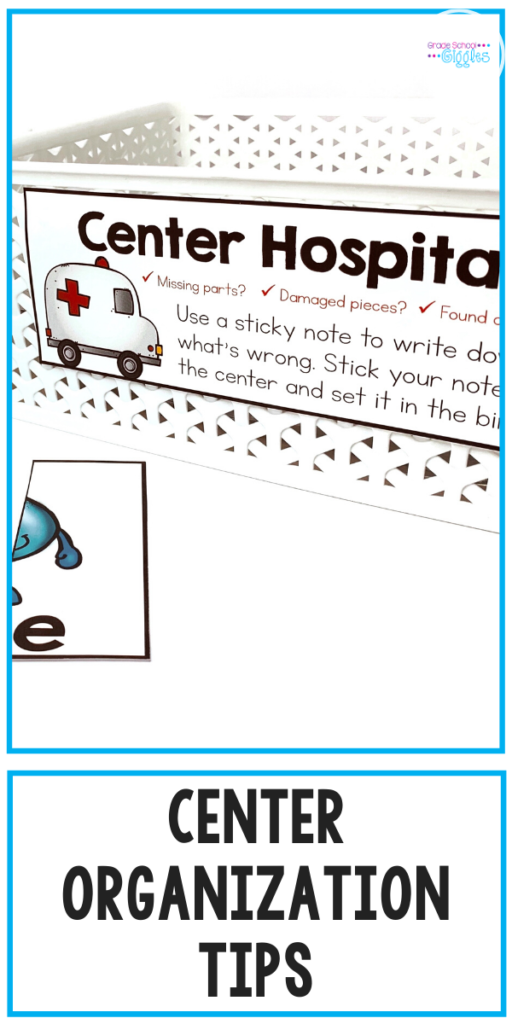 Are you an elementary school teacher who uses workstations in your classroom? Do your students rotate through learning centers? If so, you can save yourself some time with classroom organization that includes a system for center storage. Get tips for organizing your learning activities and ideas for storage methods. Find out how teachers can set up a management system and get free printable labels for a lost parts bin and a center hospital box to collect any damaged or misplaced pieces.