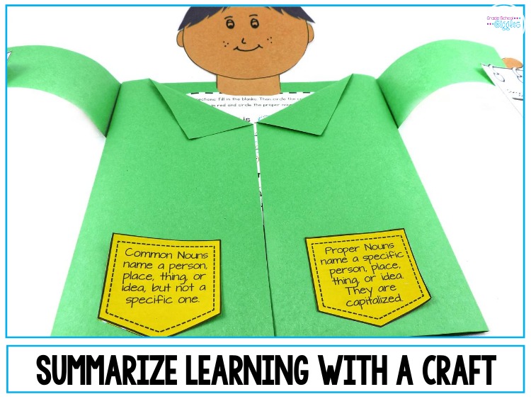 I used to dread teaching my students to identify common and proper nouns. Then, I shifted my lessons away from the workbook and started looking for ways to teach grammar with engaging activities instead. I started using interactive worksheets, partner games, centers, etc. Cut and paste exercises, word sort activities, craftivity projects, and coloring pages engaged my students. Grammar was finally fun! #FirstGrade #SecondGrade #ThirdGrade #CommonAndProperNouns