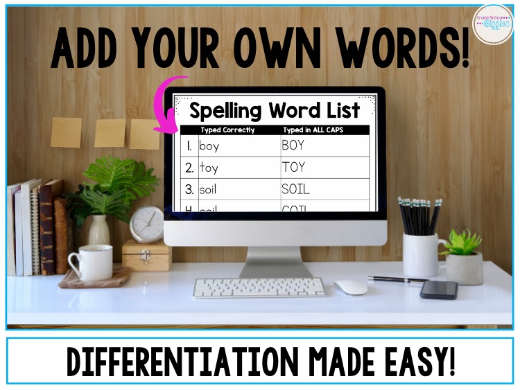 Add Your Own Words Spelling Activities For Any List Make Differentiation Easy