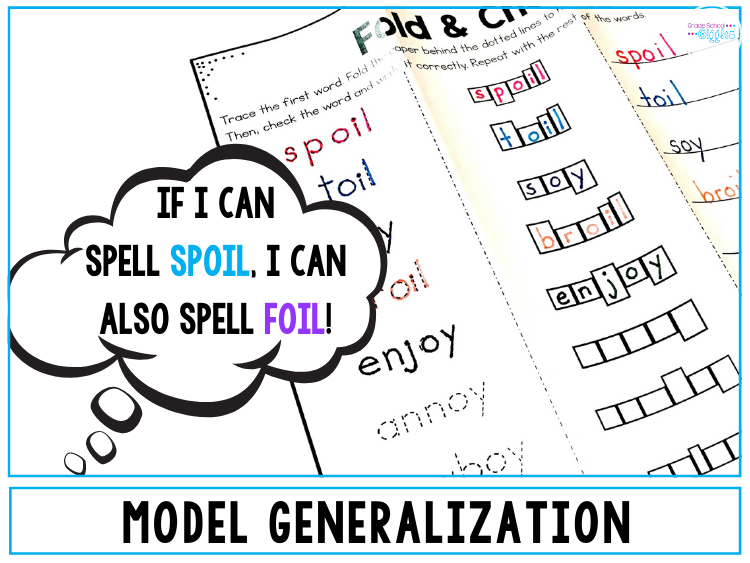 Model Generalization - If I can spell spoil, I can also spell foil