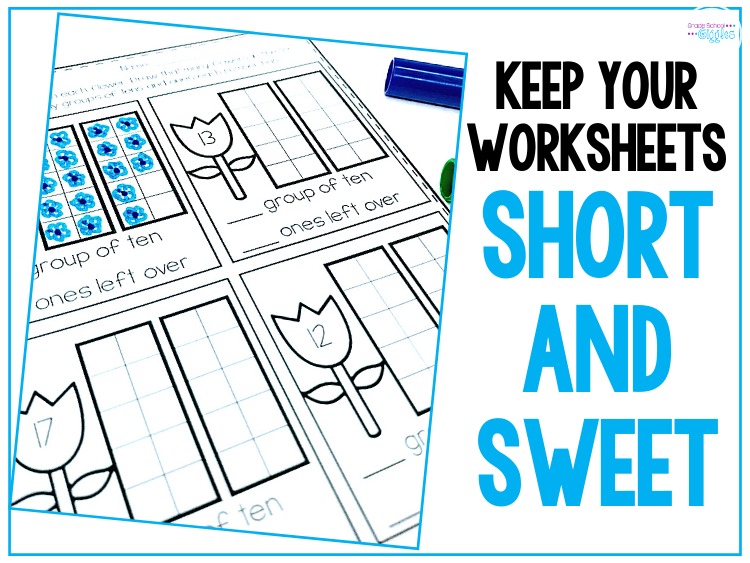 Keep Your Worksheets Short And Sweet