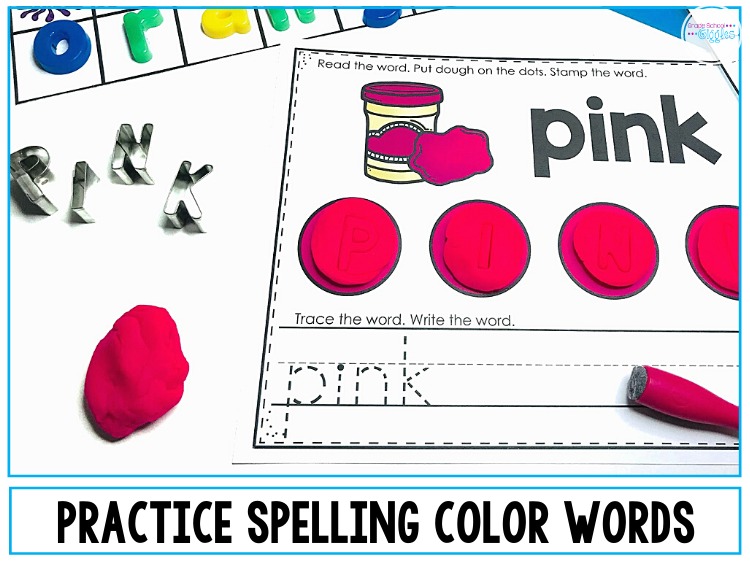 Practice Spelling Color Words