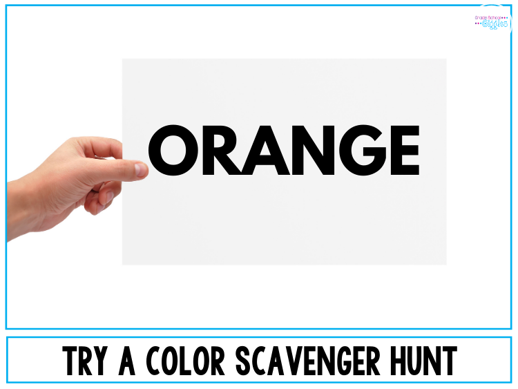 Try  A Color Scavenger Hunt