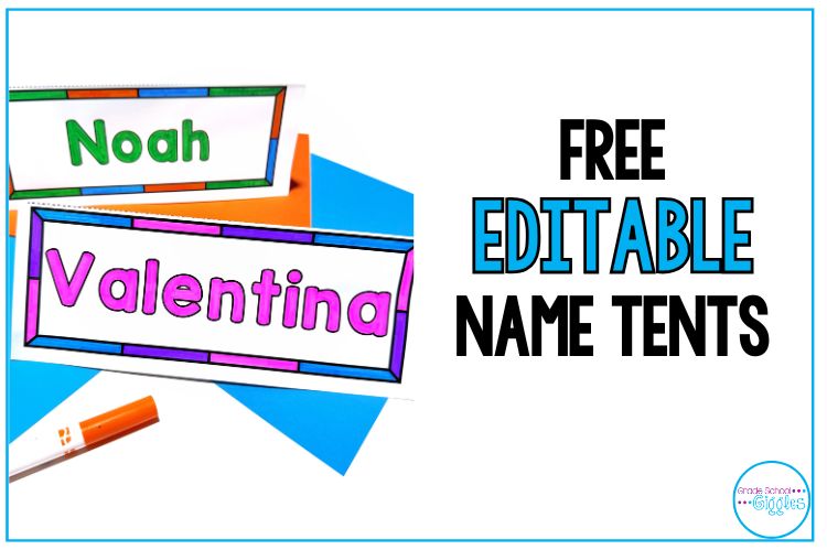 There are lots of different ways for kids to practice name writing. From hands-on name writing art for preschool kids to custom tracing and copying worksheets in kindergarten these creative activities and custom sheets provide ideas for daily practice. They can be used at school or at home to develop the handwriting skills kids need. If you're wondering how to teach your kids to write their names, looking for fun ways to practice, or want a free name tent template, check out this blog post.
