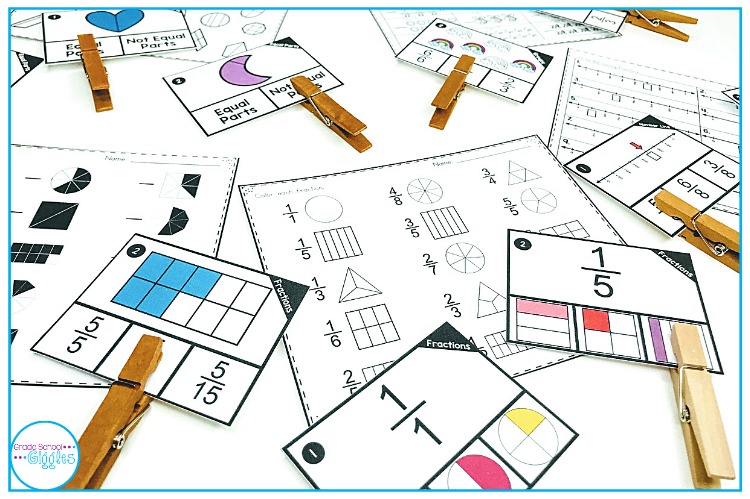 Fractions center activity