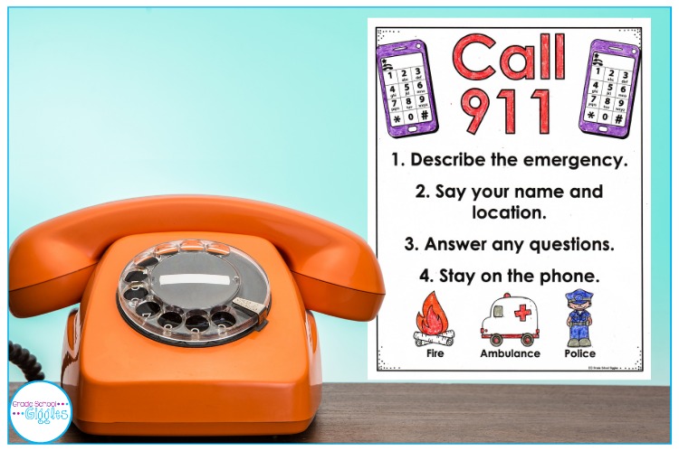 Phone and 911 poster