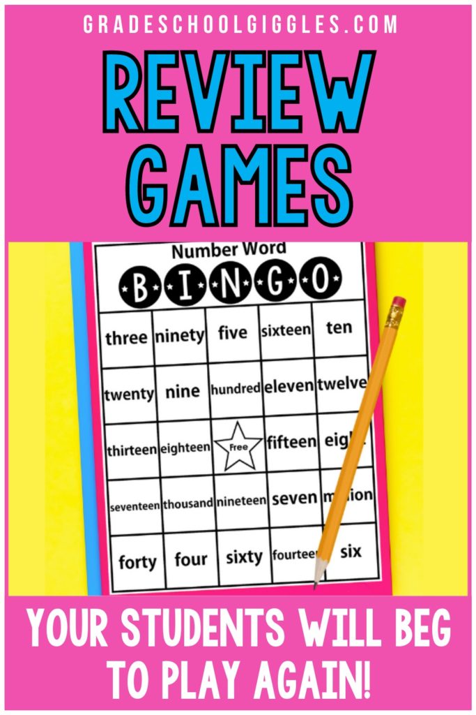 Bingo Review Game