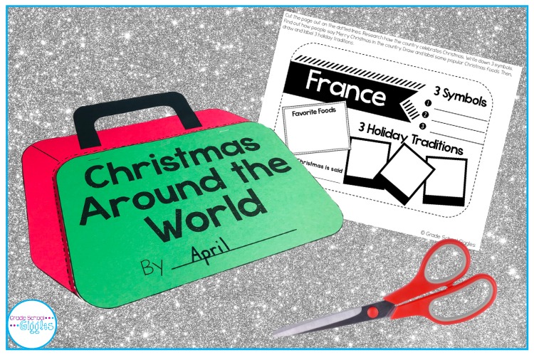 Christmas Around the World Activities: Complete this suitcase craft and research project with facts about each country.