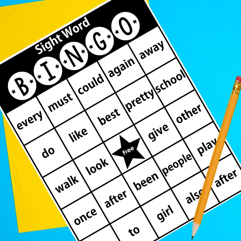 Sight Word Bingo