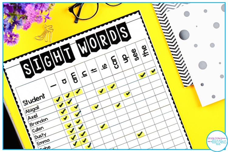 Sight Words Checklist