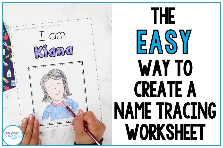 The Easy Way To Create A Name Tracing Worksheet