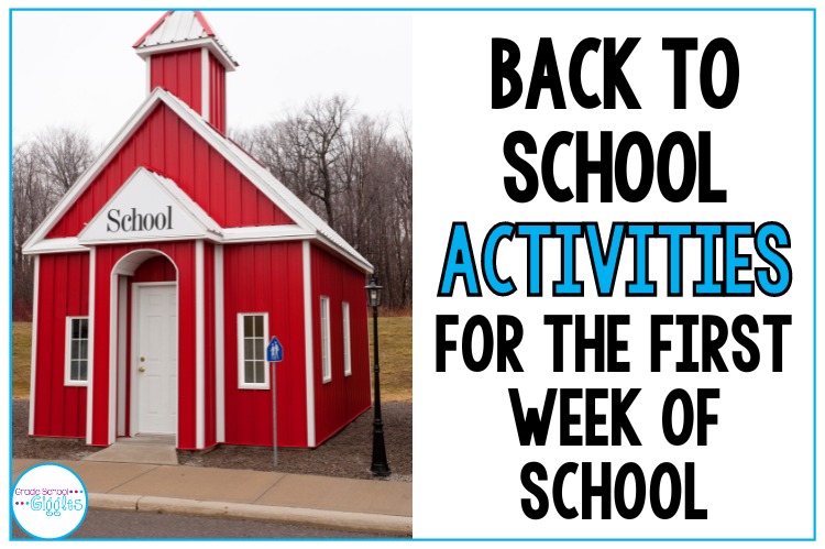 Back to School Activities for the First Week of School