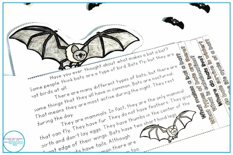 Themes for October - A Nonfiction Mini-Book About Bats