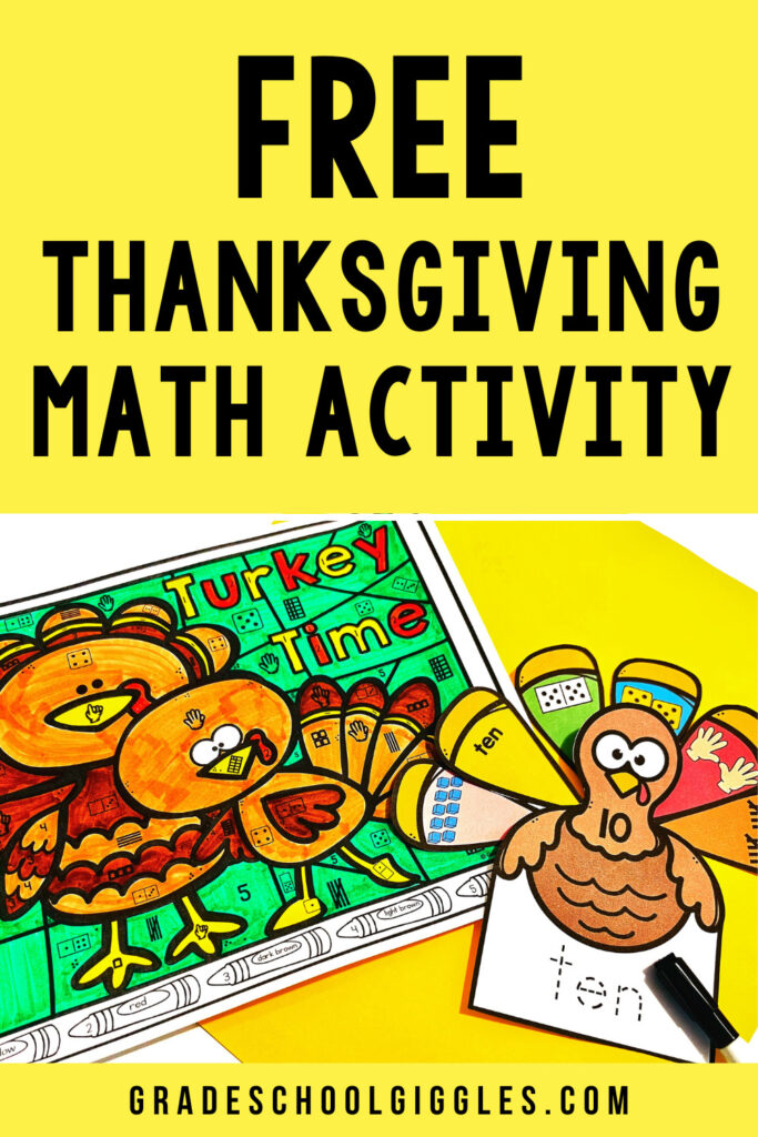 Free Thanksgiving Math Activity For Kids
