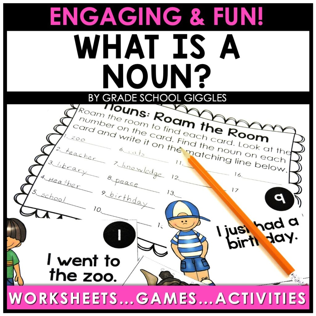 Parts of Speech Printables - Nouns