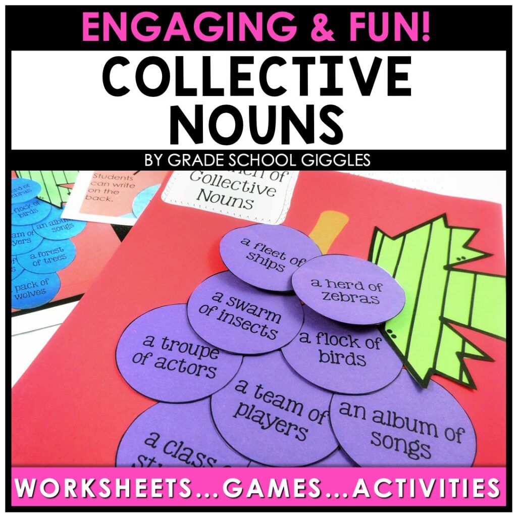 Parts of Speech Printables - Collective Nouns