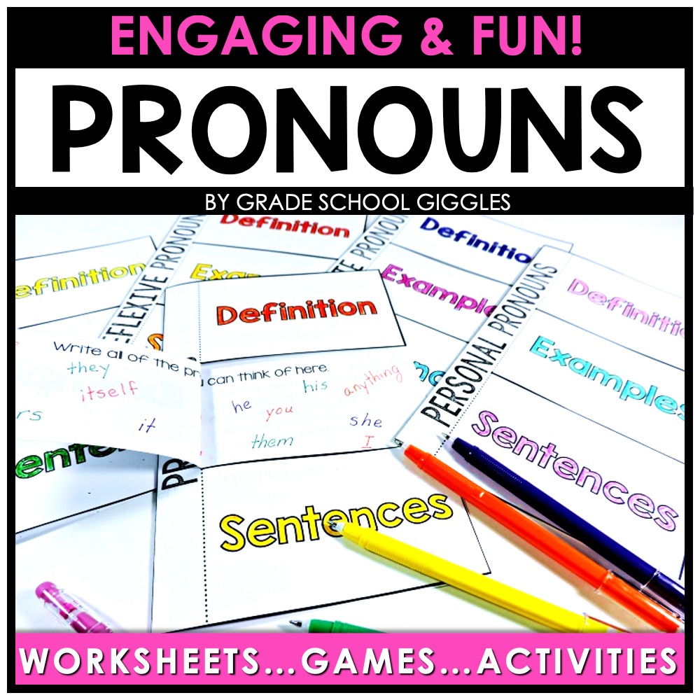 Parts of Speech Printables - Pronouns