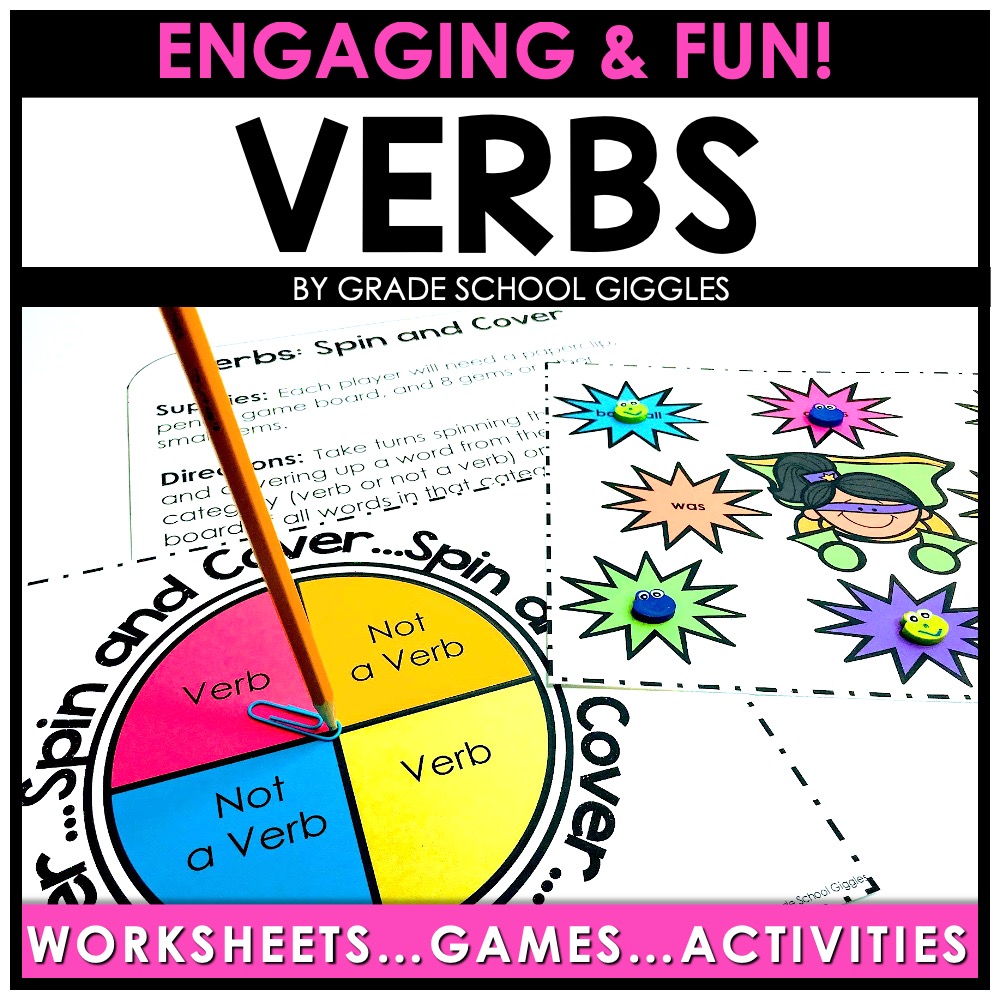 Parts of Speech Printables - Verbs