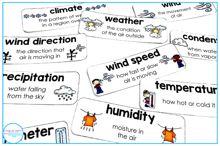 Weather vocabulary game