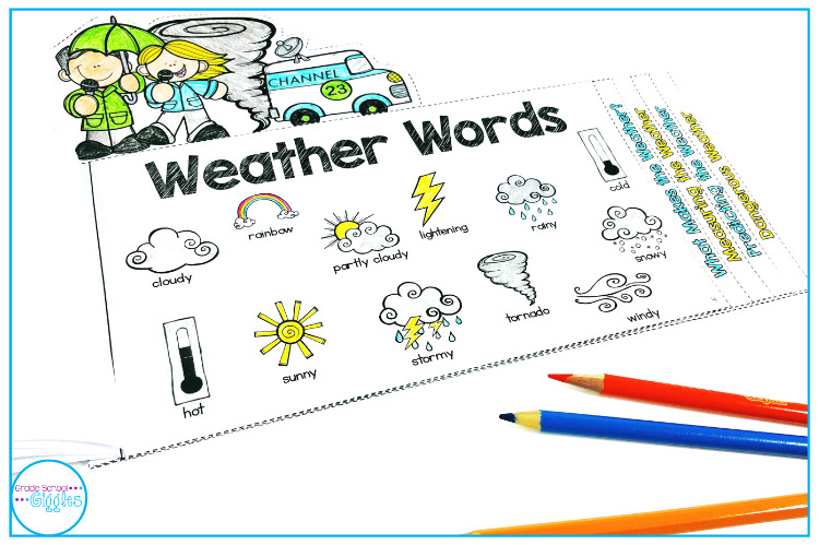 Weather Activities - make mini-books for weather, the water cycle, and clouds