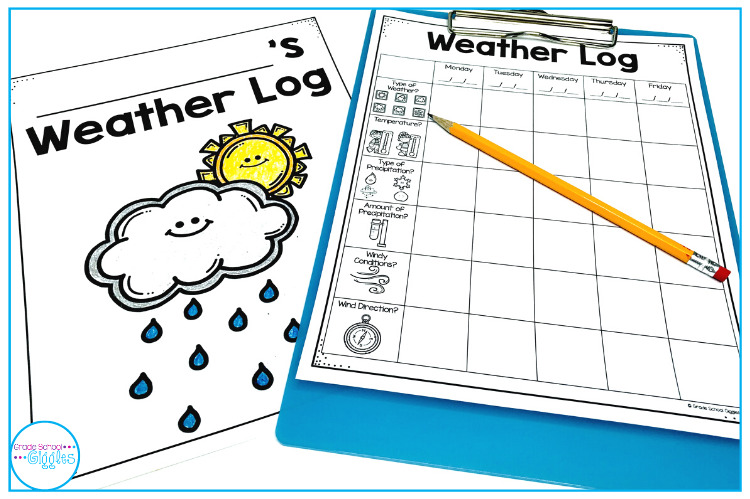 Weather Activities - record the weather with a weather log