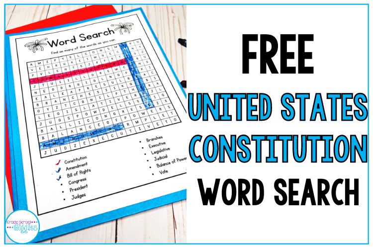 Free Word Search For The Constitution Of The United States