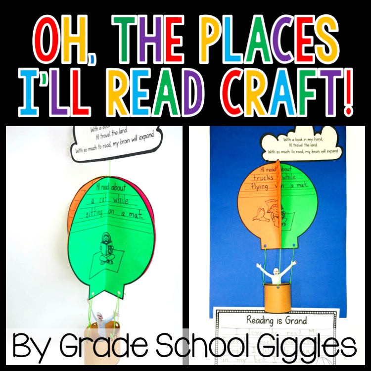 Oh, The Places I'll Read Craft And Bulletin Board Project