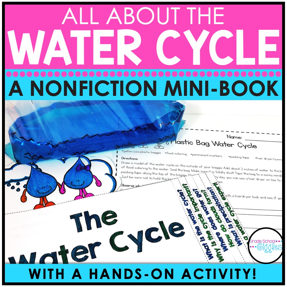 All About The Water Cycle - A Mini-Book About The Water Cycle