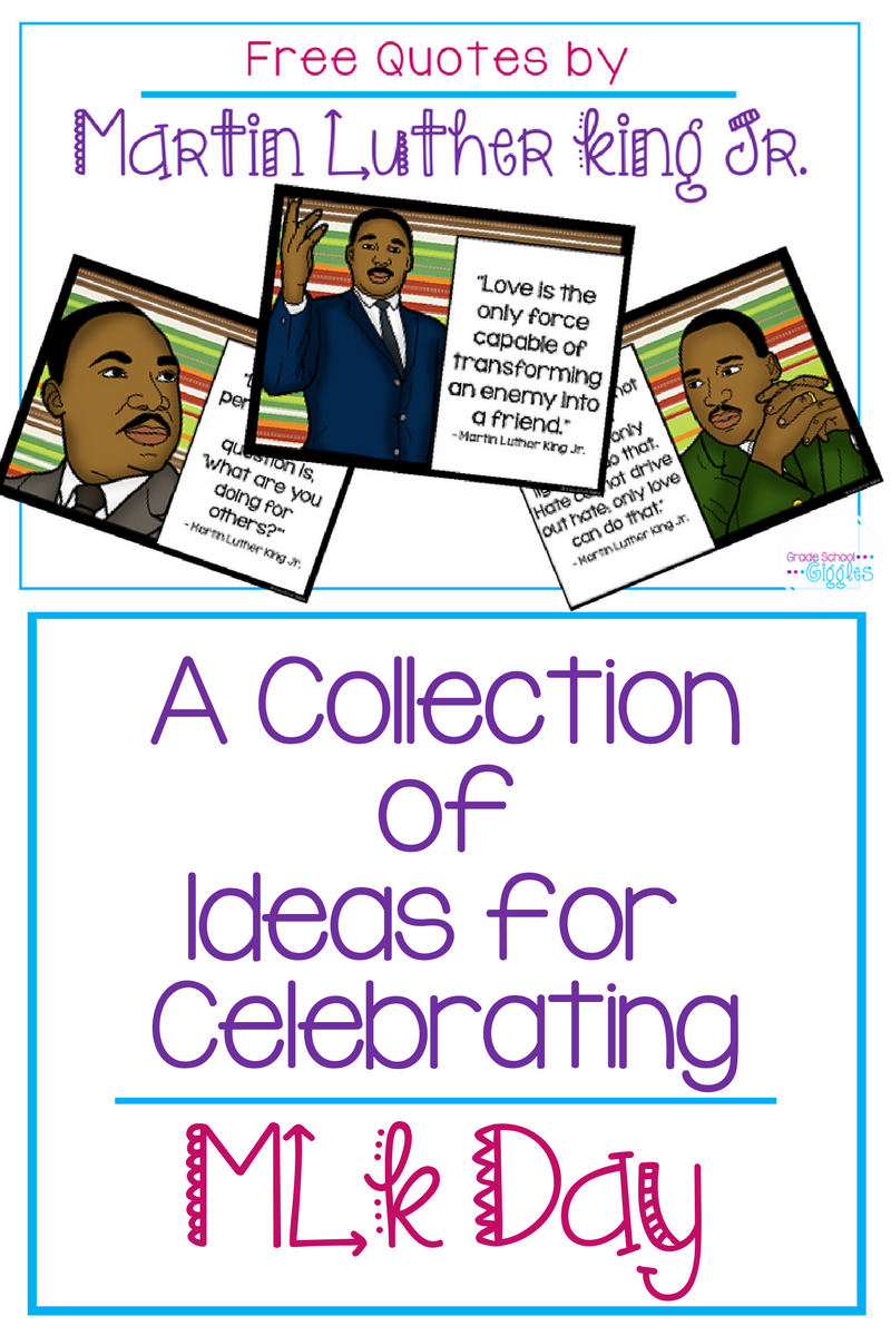 An Organized Collection of Teaching Activities for MLK Day
