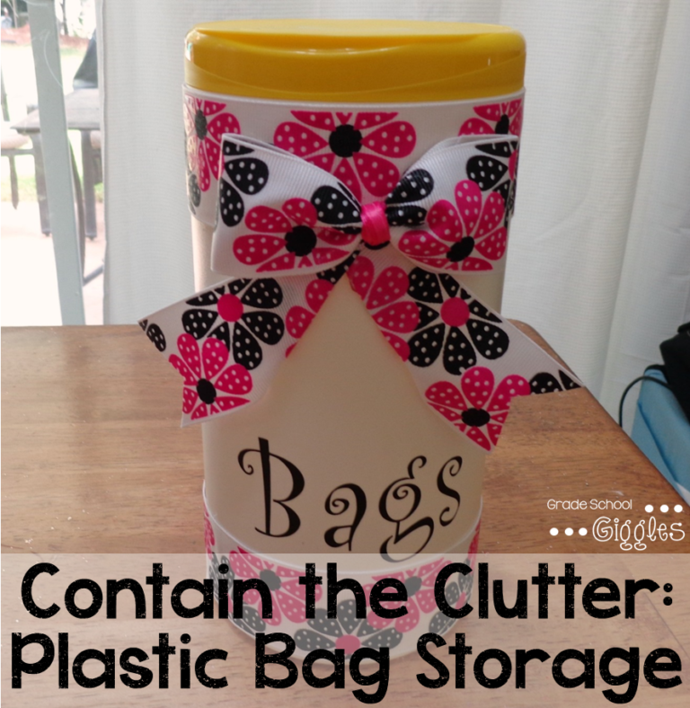 Contain the Clutter: Storing Plastic Bags