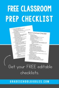 Setting up your classroom at the start of the school year can be stressful, especially for new teachers. If you've ever felt overwhelmed with back to school planning, I can relate. These tips and this classroom prep checklist have helped me organize my back to school ideas and projects involved in preparing for my students. The free printable template is editable so you can tweak it for your needs. It'll help you plan your layout, floor plan, and classroom organization. Start off organized.