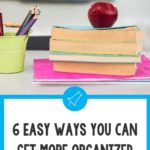 If you want to be an organized teacher, this blog post is a must-read. Learn 6 tips and tricks about how to be an organized teacher. Grab some awesome free printables to help you organize your classroom, including copy notes, substitute binders, and a back to school classroom prep checklist. Get good ideas for organizing important spaces in your classroom like your desk, files, and the different learning areas for your kids. Get organized this back to school season.