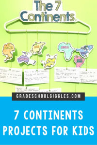 Earth has seven continents: North America, South America, Africa, Europe, Asia, Australia, and Antarctica. This 7 continents necklace is a fun craft project to help teach the world continents. Print the free template with an outline of each continent. Color the continents. Visit all of them on a map and look up facts. This craft is great for homeschool kids or for up to the second or third-grade level. If you're looking for activities for your continents lesson, this activity is always a hit.