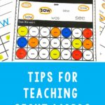 I LOVE teaching kids how to read & write sight words. Whether you teach the sight word list developed by Edward Dolch or by Edward Fry your students will need practice. Learning games, centers, & hands-on practice activities are lots of fun, but sometimes worksheets, printables, & writing sentences are important too. Check out these tips for how to teach sight words & easily differentiate your classroom instruction. These tips are helpful for kindergarten, first-grade, & second-grade students.