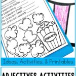 What do popcorn & paper bags have to do with teaching grammar? They're two of my favorite tools for teaching adjectives. Your grammar lesson will stick better if it involves more than just giving a definition & completing exercises on a worksheet. These fun activities will teach kids what an adjective is. They'll brainstorm a list of descriptive words & practice describing things as they eat popcorn. They'll compare & describe mystery objects. Each activity has a free anchor chart & handouts.