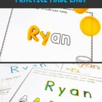 Name writing practice is important for kids in kindergarten. Creating handwriting worksheets for each student in their classroom is a lot of work for teachers. This editable pack of printable sheets makes it easy. Simply enter your classroom roster & 14 different practice pages will automatically populate for all the children in your class. Kids will love the fun activities including tracing, writing, painting with watercolors, and other awesome fine motor activities.